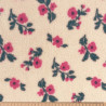 Printed Faux Shearling ALINA2 Ecru / Pink